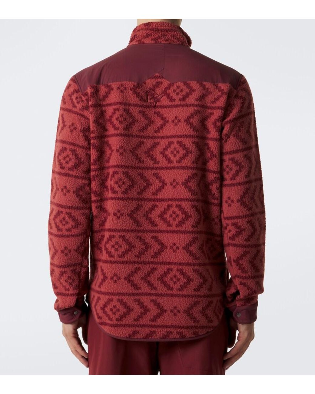 Norrona Red Tamok Printed Fleece Jacket for men