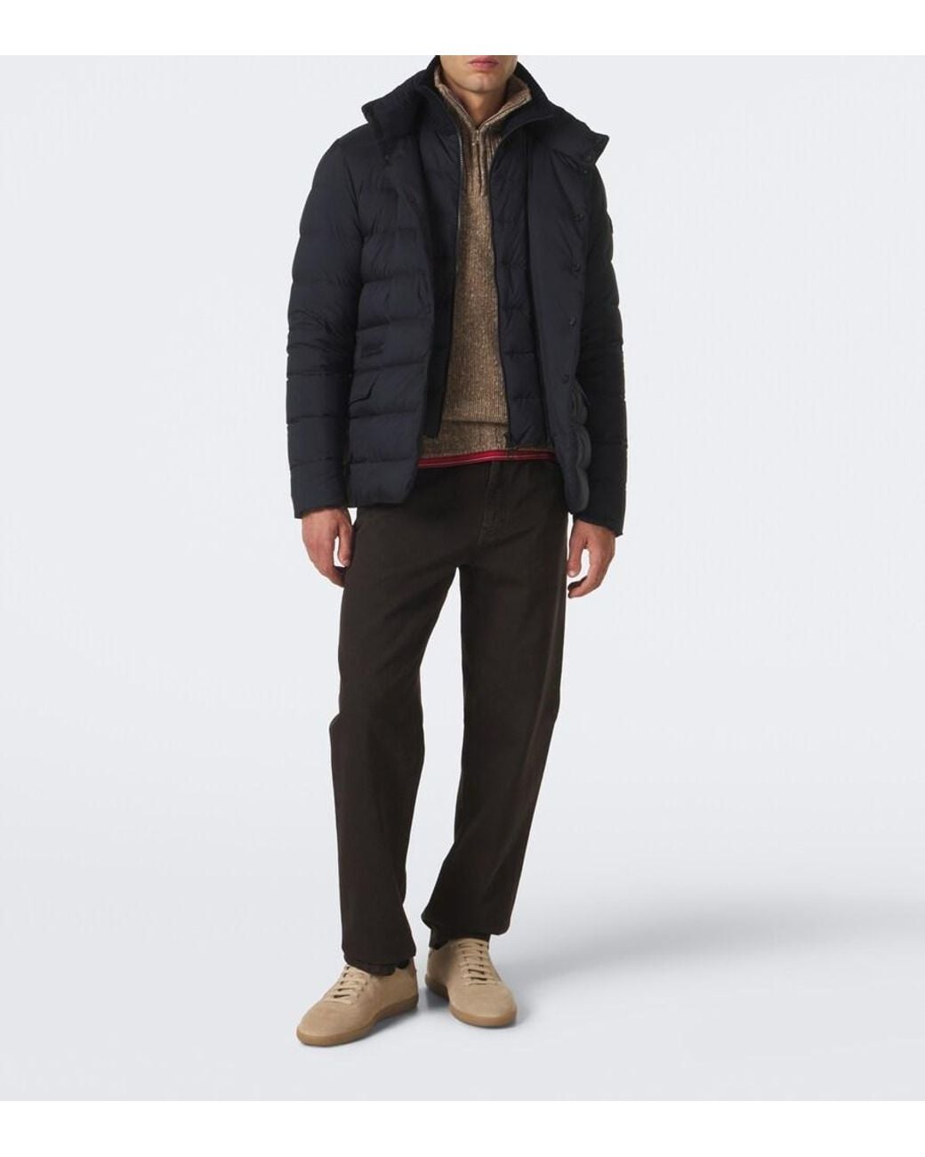 Moncler Blue Elarune Hooded Down Jacket for men