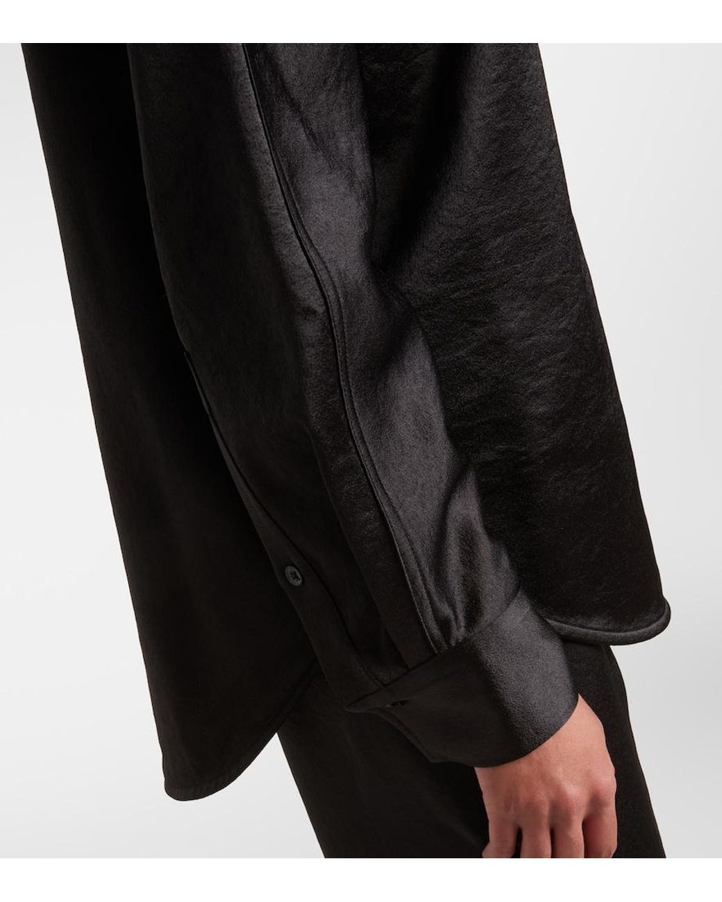 Proenza Schouler Black Caroline Crepe Shirt