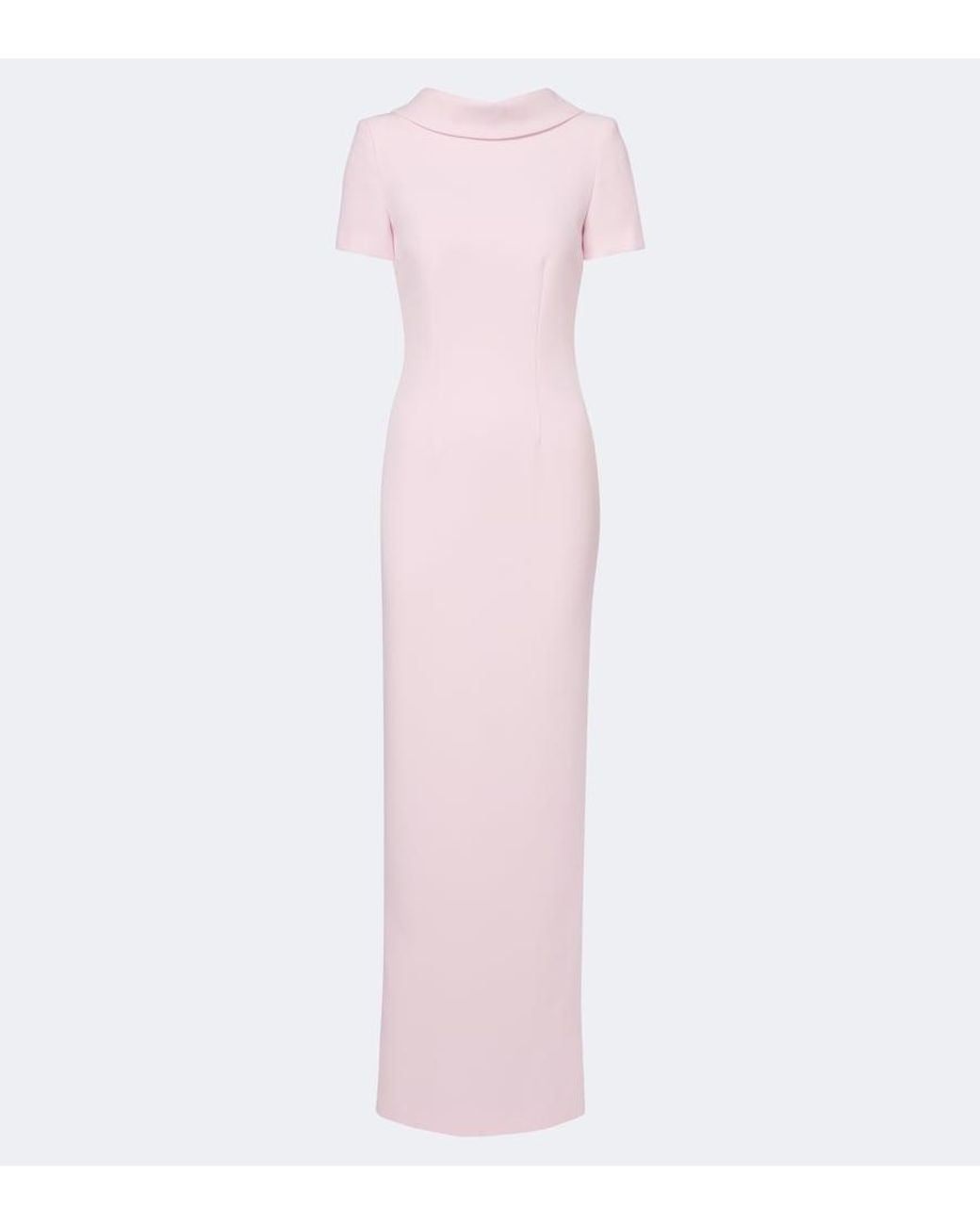 Roland Mouret Pink Crepe Gown