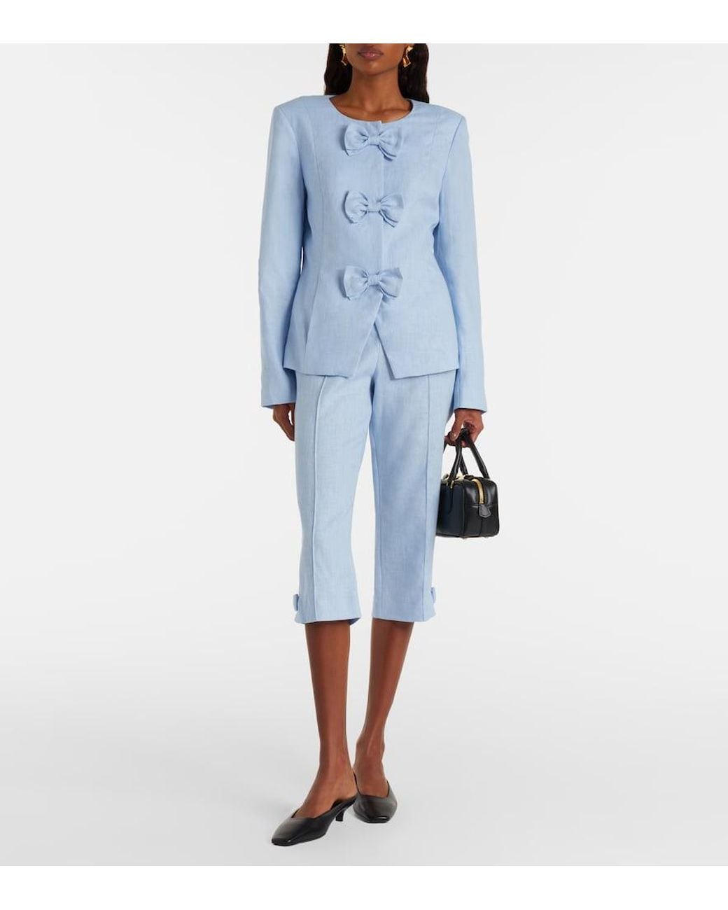 Posse Blue Harper Linen Jacket