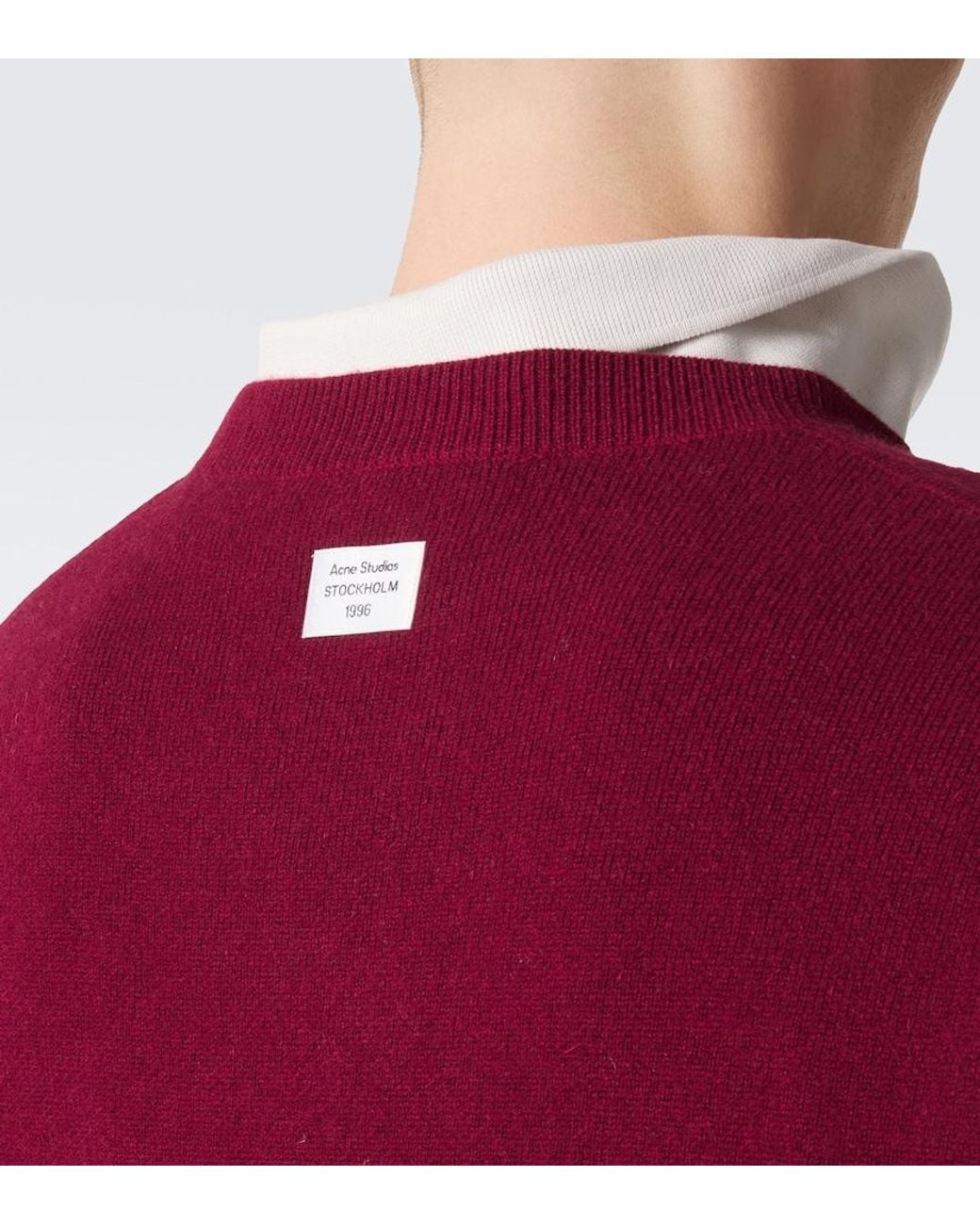 Pullover di Acne in Red da Uomo