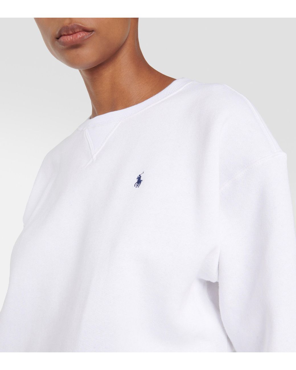 Ralph lauren cotton hotsell blend fleece sweatshirt