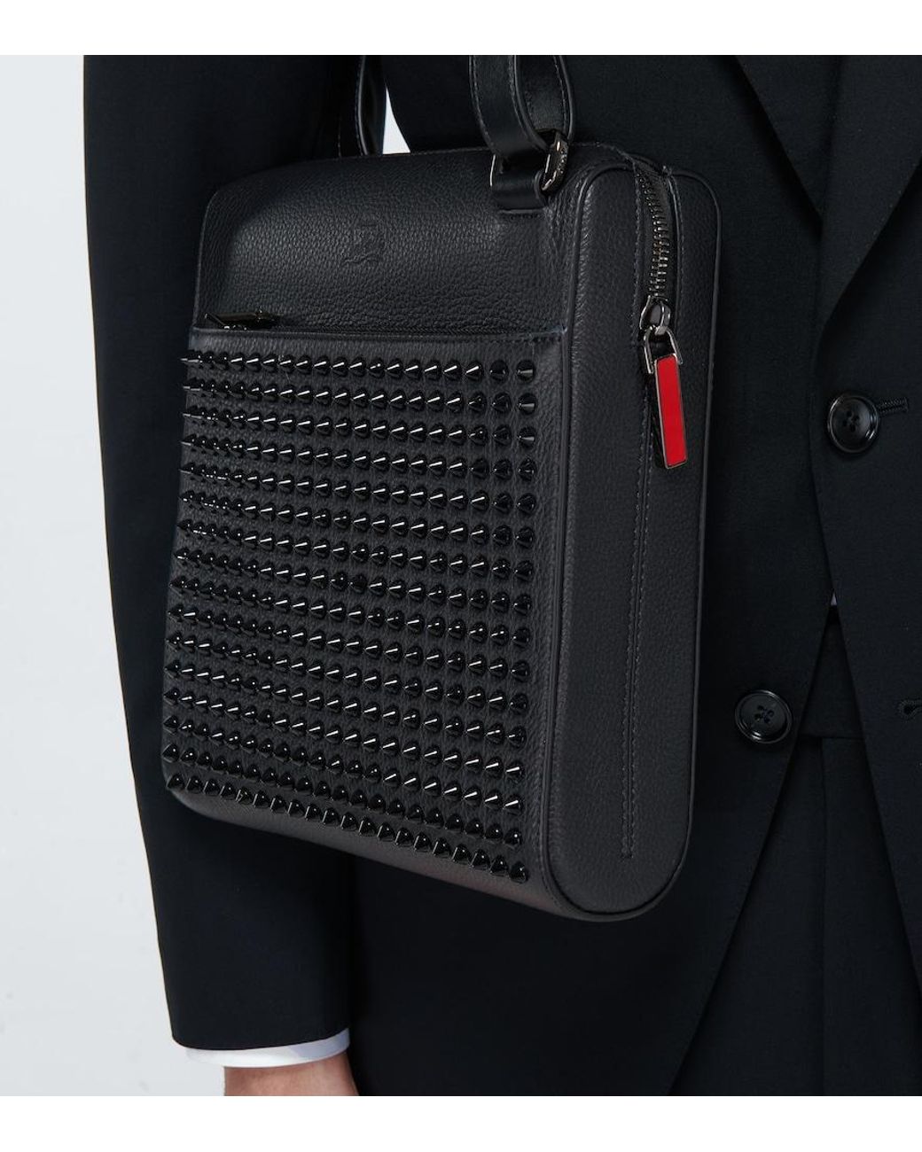 Christian Louboutin Black/black/bk Benech Medium Leather Messenger Bag for men
