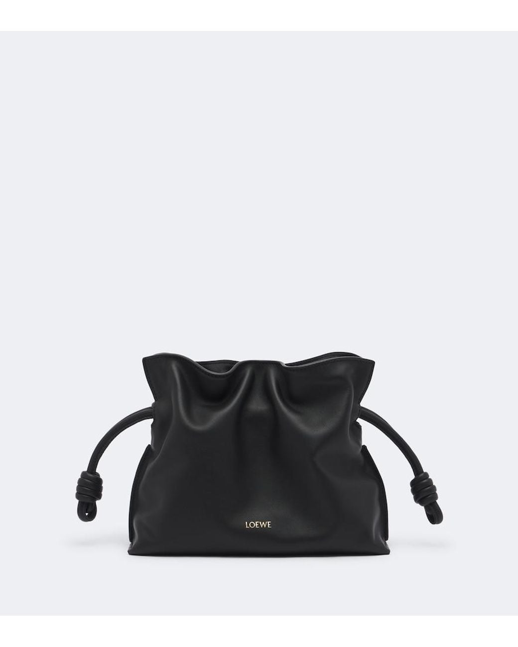 Loewe Black Flamenco Mini Leather Clutch