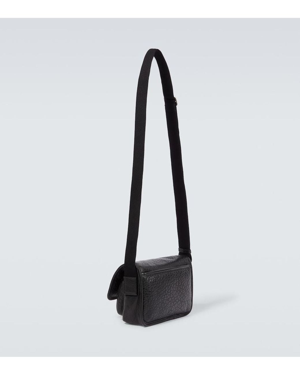 Saint Laurent White Niki Small Leather Messenger Bag for men