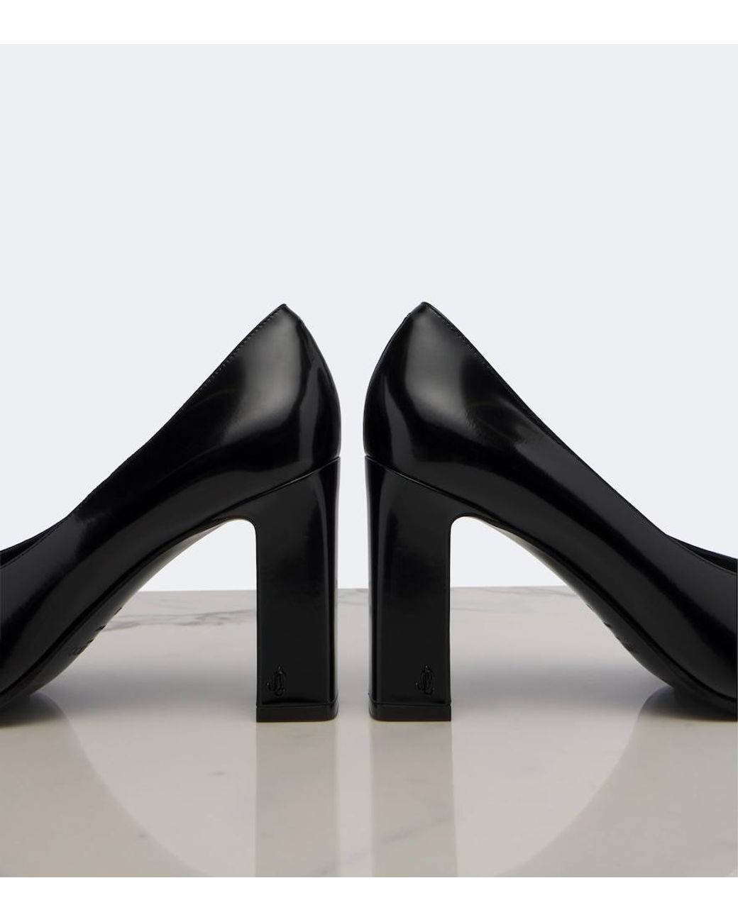 Jimmy Choo Black Eyla Leather Pumps