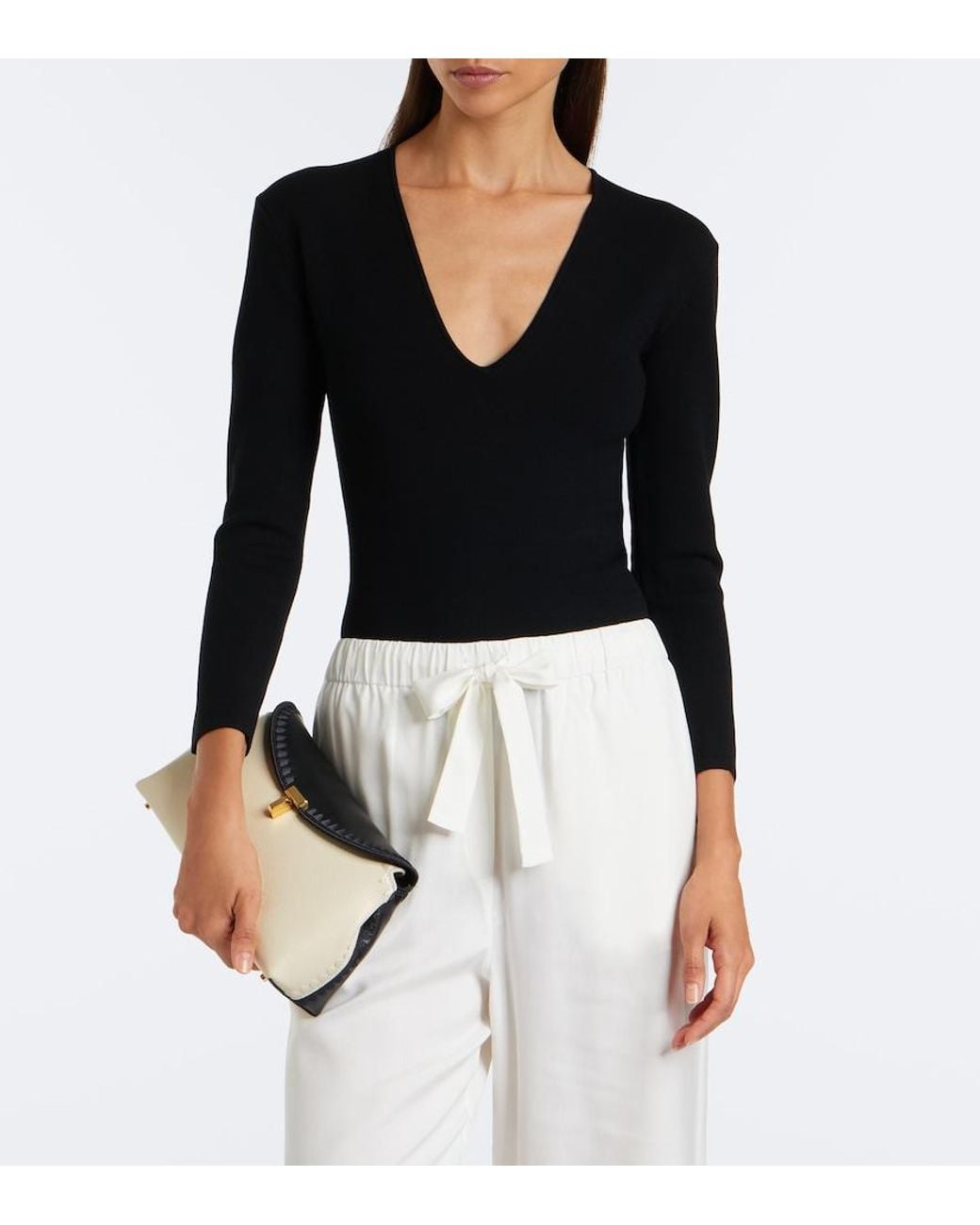 Totême Black Pullover Aus Strick