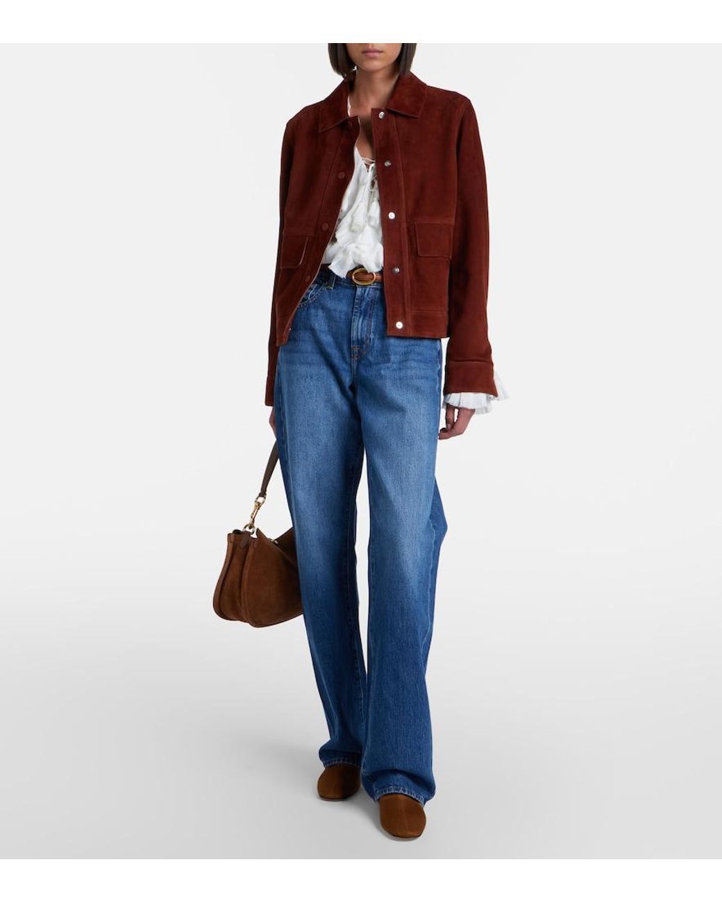 7 For All Mankind Blue Tess Straight Jeans