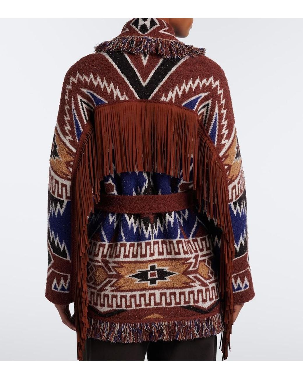 Alanui Brown Amazing Journey Wool-Blend Cardigan
