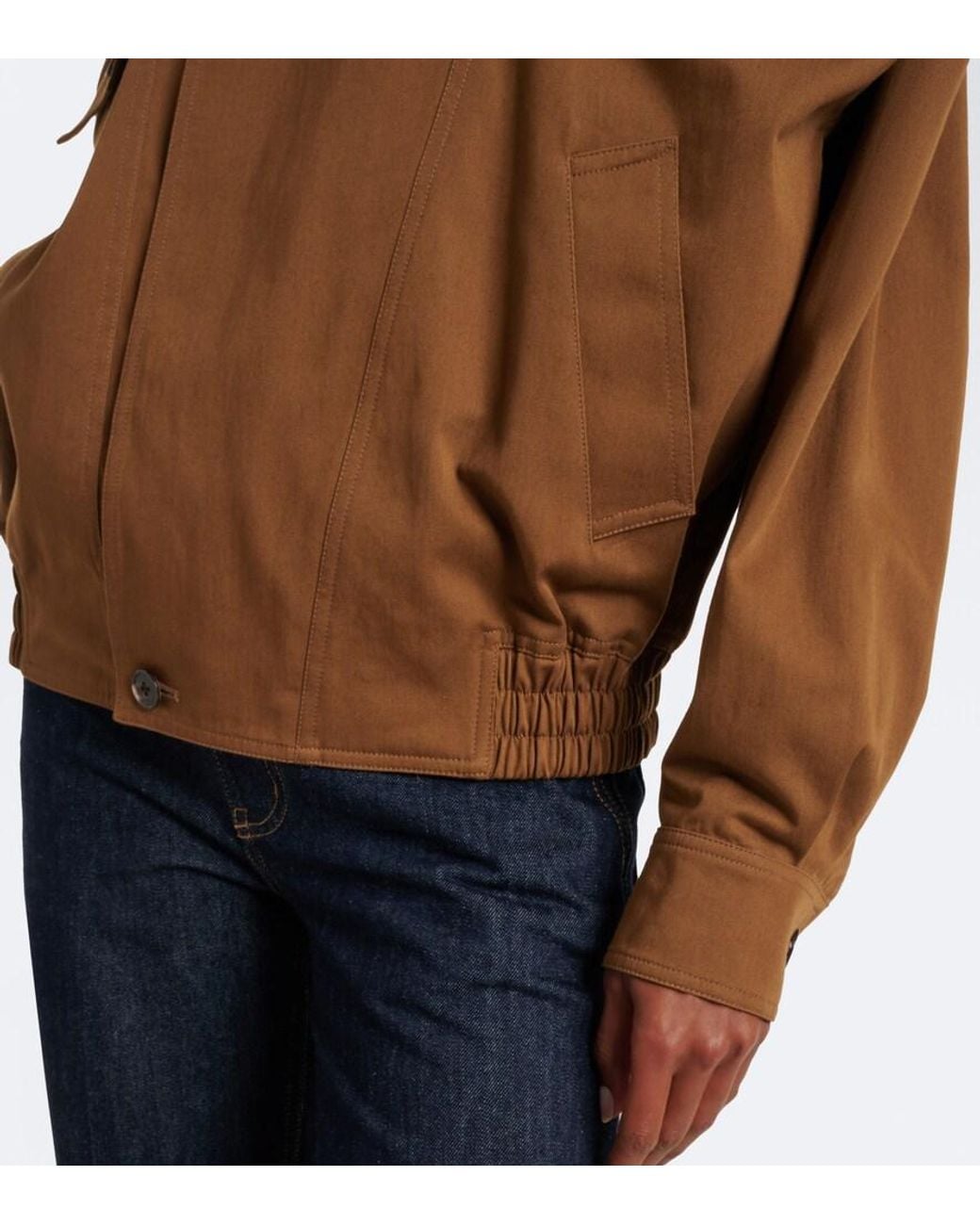 Saint Laurent Brown Cotton Serge Jacket