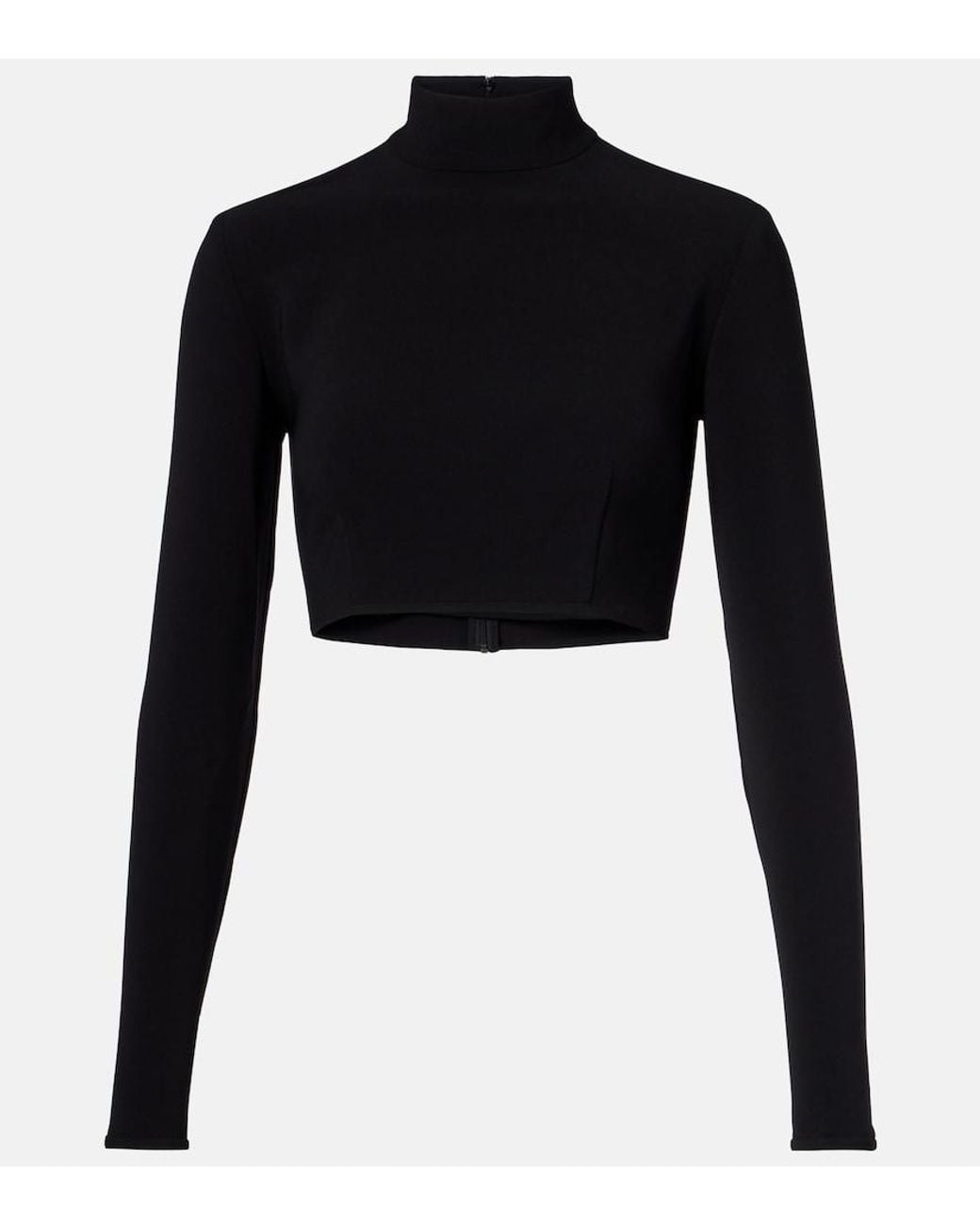 Costarellos Black Cropped Top