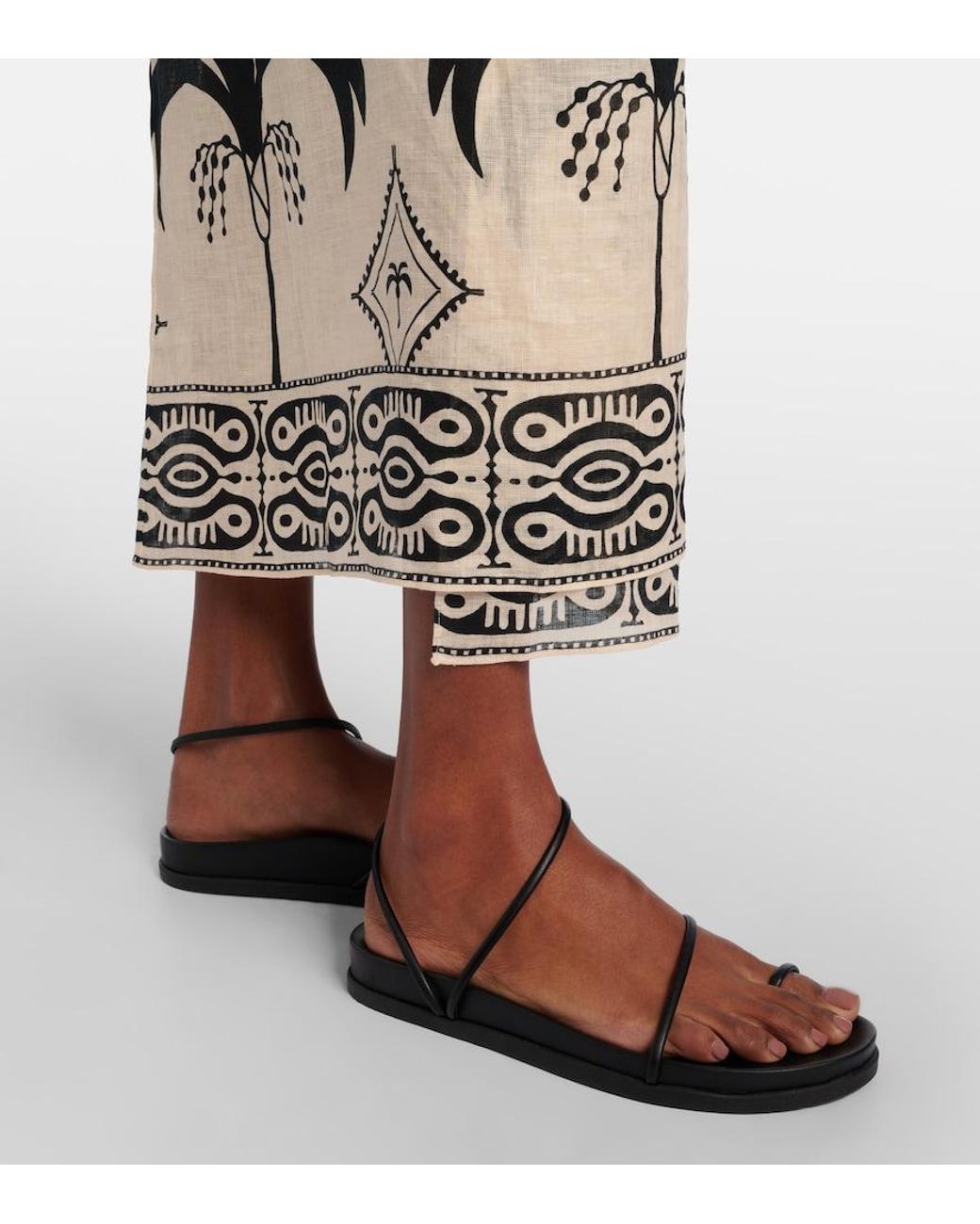 Ancient Greek Sandals Black Kansiz Sandals
