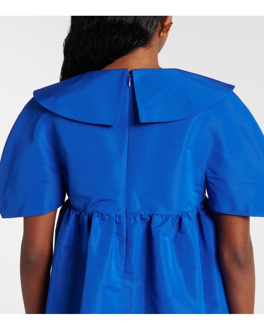 Nina Ricci Blue Faille Minidress