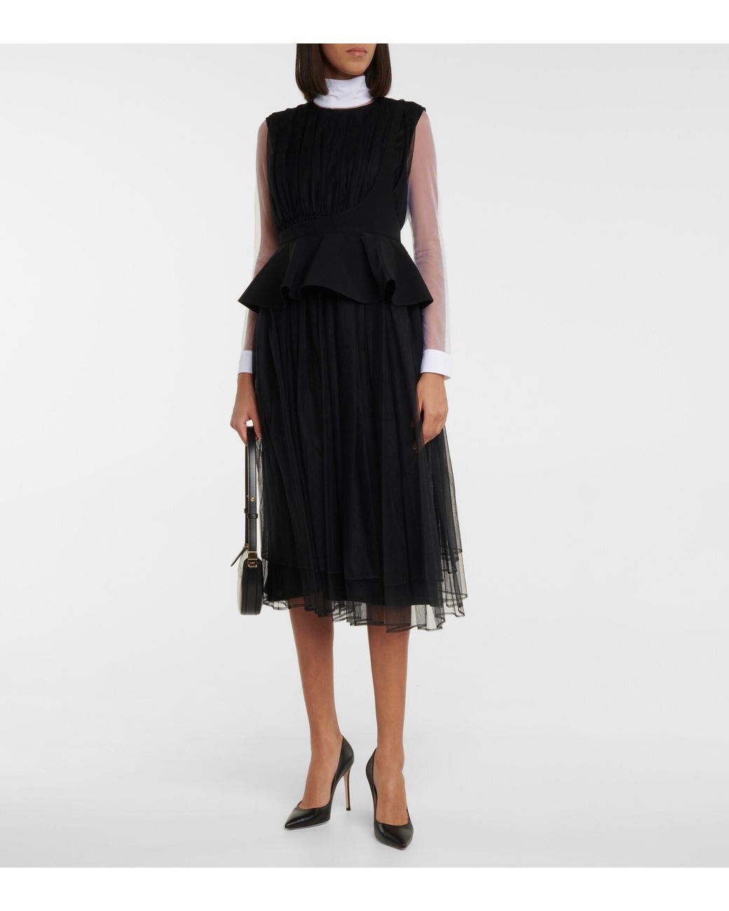 Burberry Sheer Turtleneck Bodysuit in 
