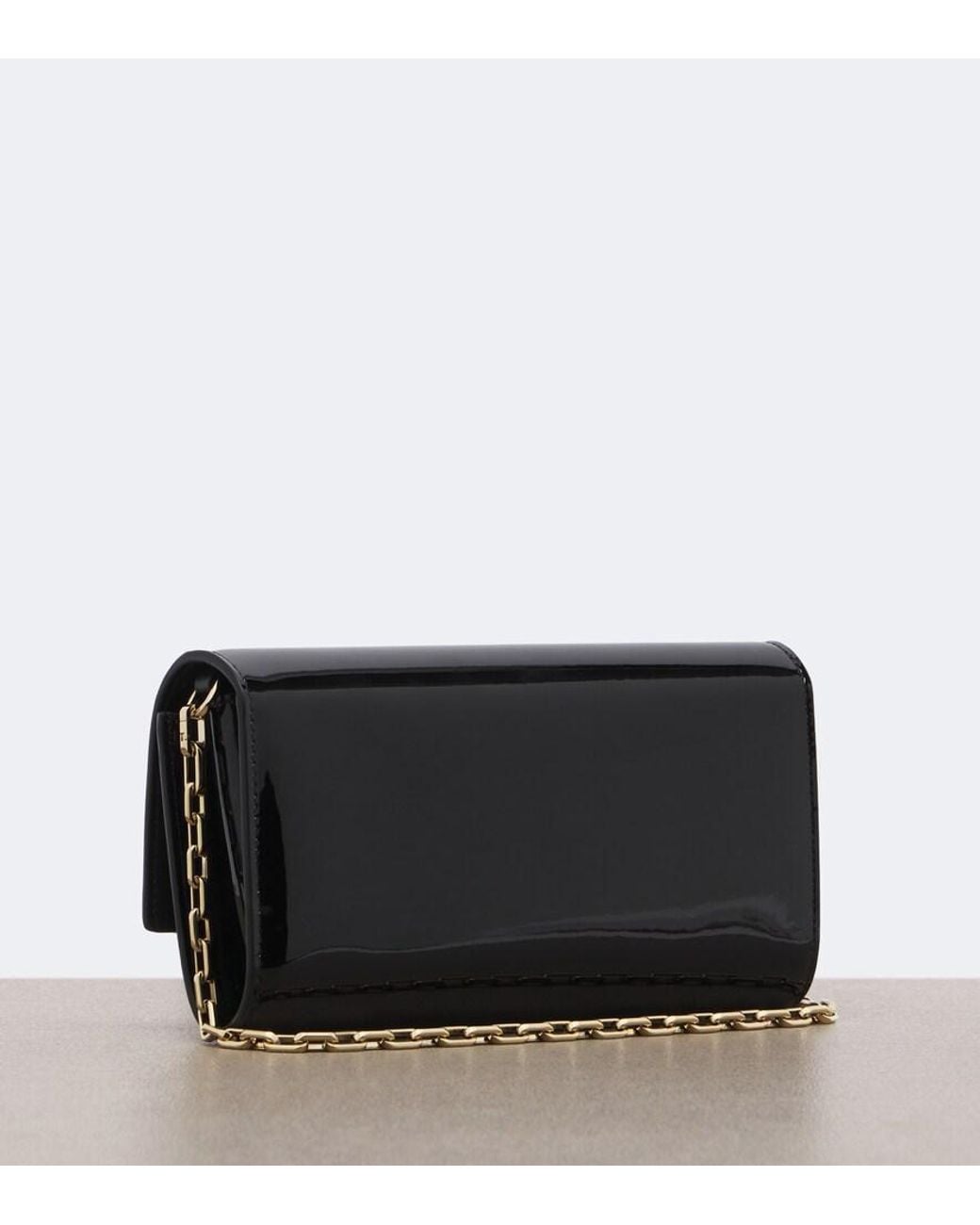 Christian Louboutin Black Bettina Patent Leather Clutch