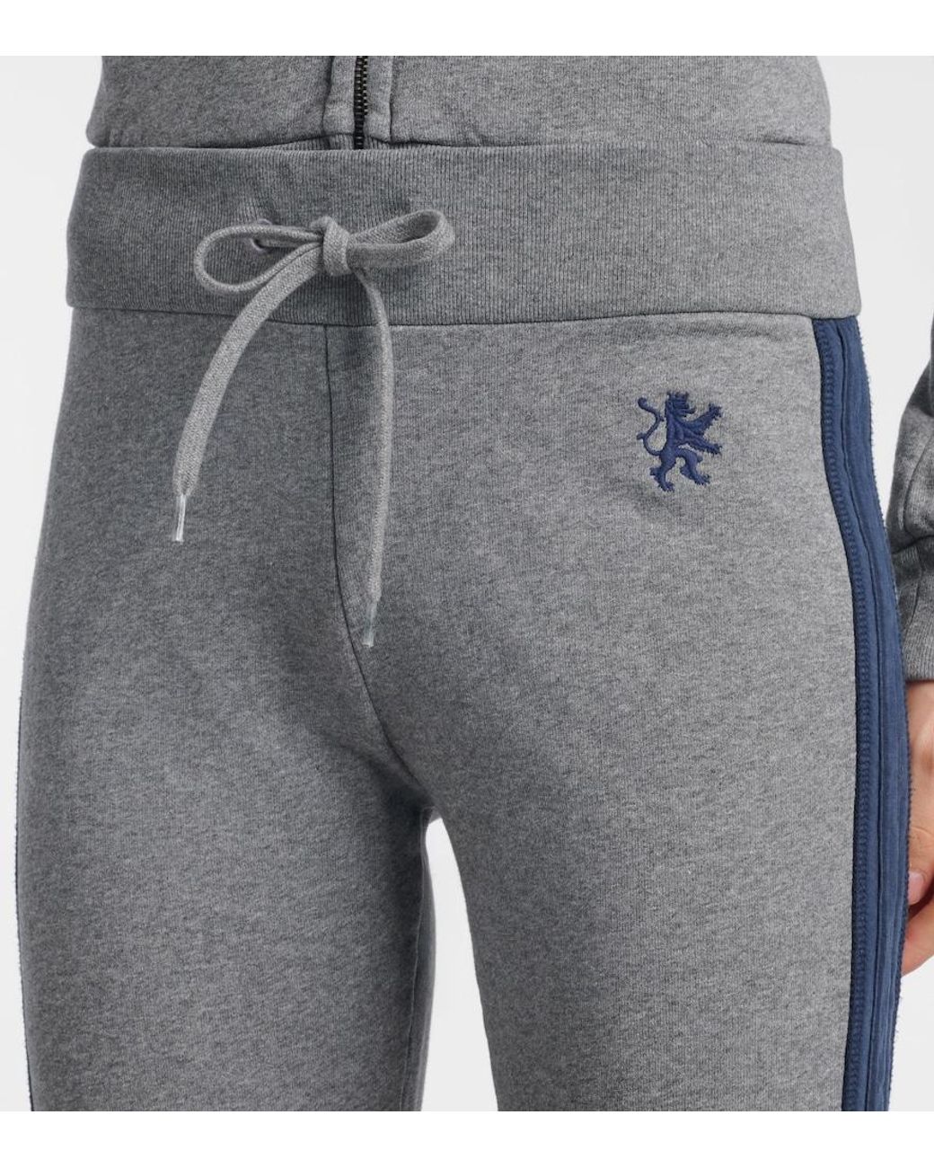 Balenciaga Gray Embroidered Low-Rise Cotton Capri Pants