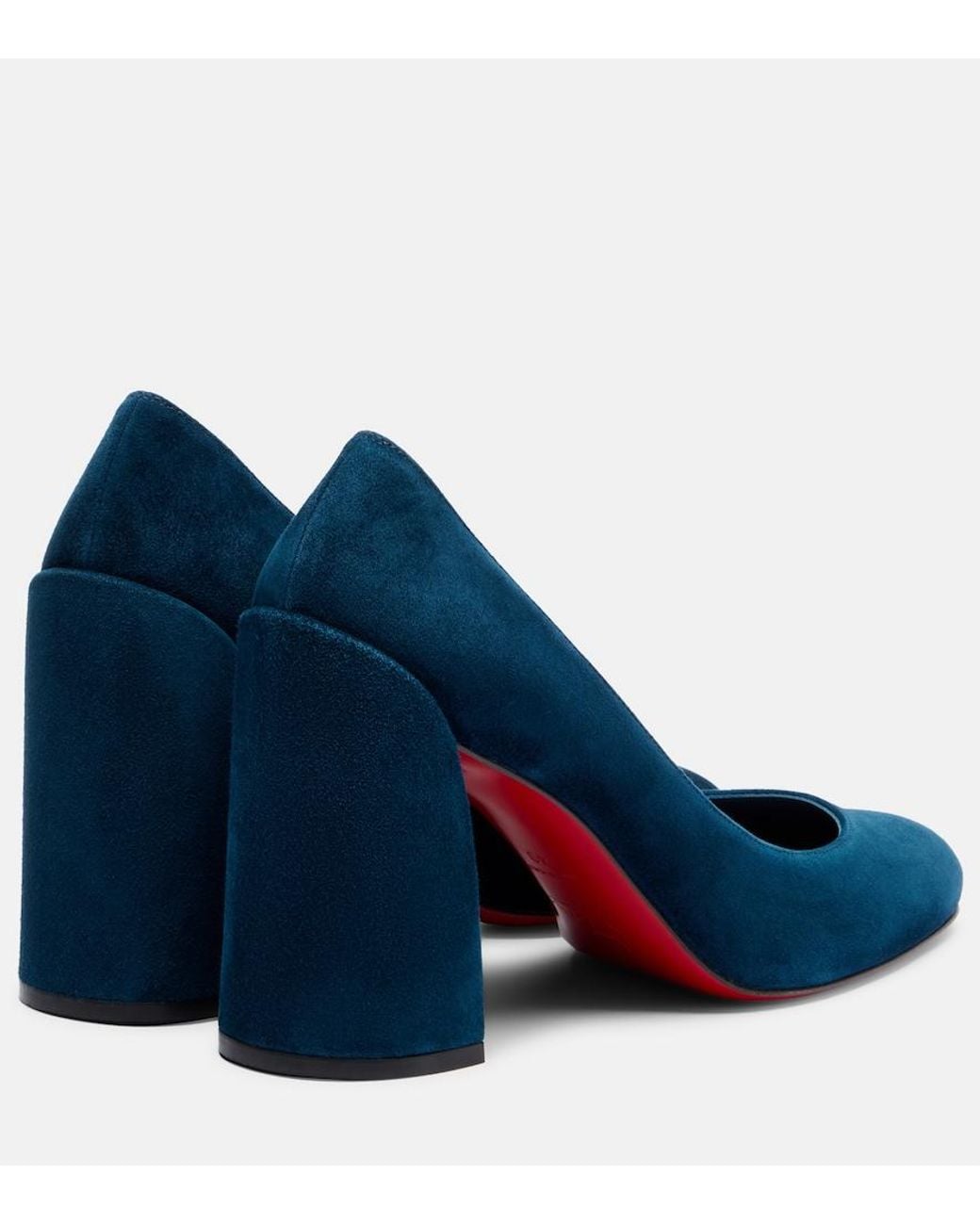 Christian Louboutin Blue Miss Sab Suede Pumps
