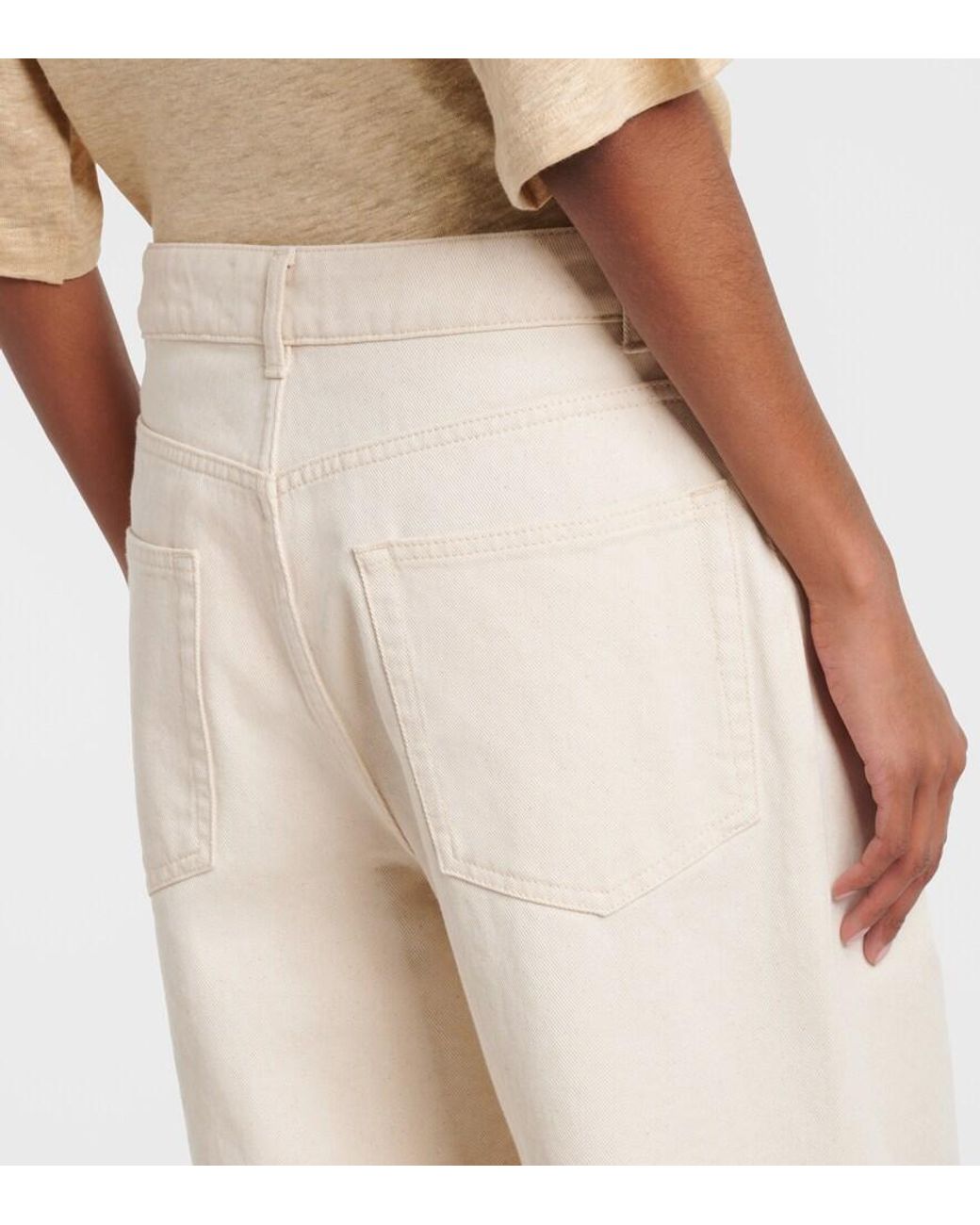 Rohe Natural Wide-Leg Jeans