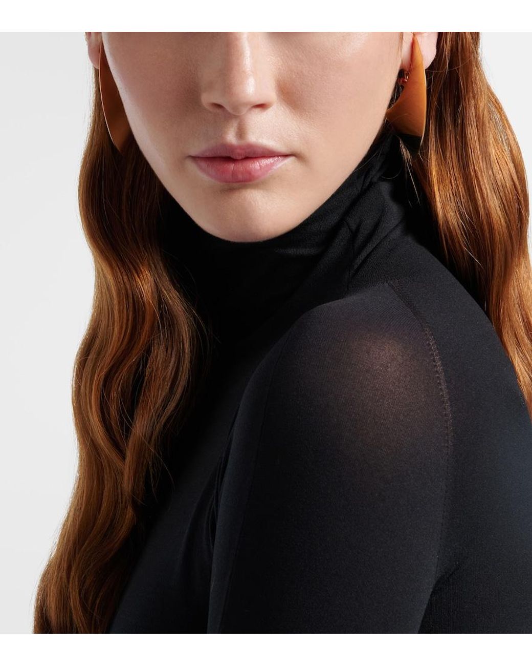 Alaïa White Clip-Ohrringe