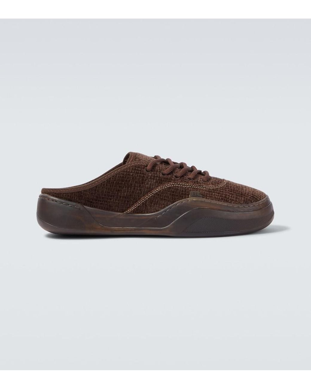 ERL Brown Camino Corduroy Mules for men
