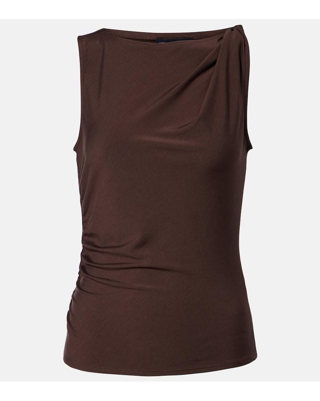 Veronica Beard Brown Otessa Jersey Top