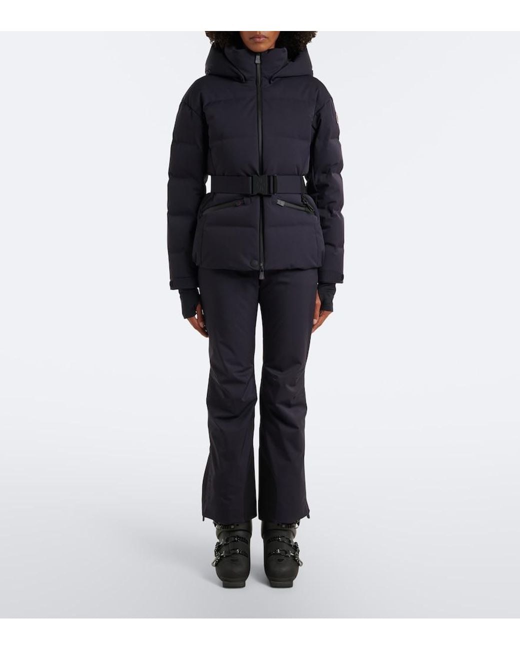 Moncler Blue Tolima Belted Down Ski Jacket