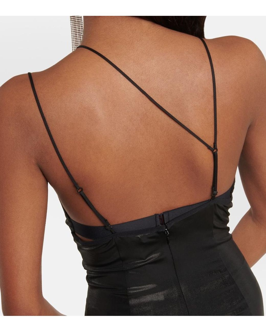 Nensi Dojaka Black Cutout Bodycon Minidress