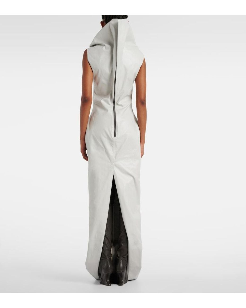 Rick Owens White Winged Long Dress