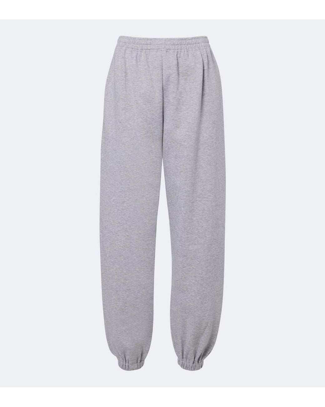 Magda Butrym Gray Cotton-Blend Jersey Sweatpants