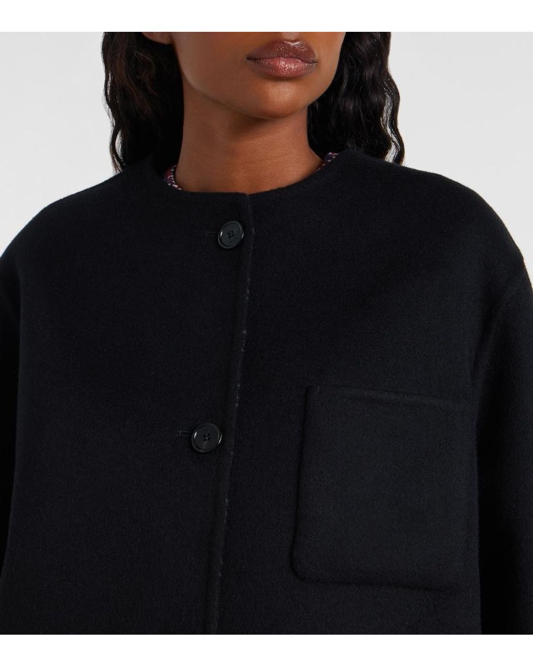 Gucci Black Gg Reversible Wool Jacket