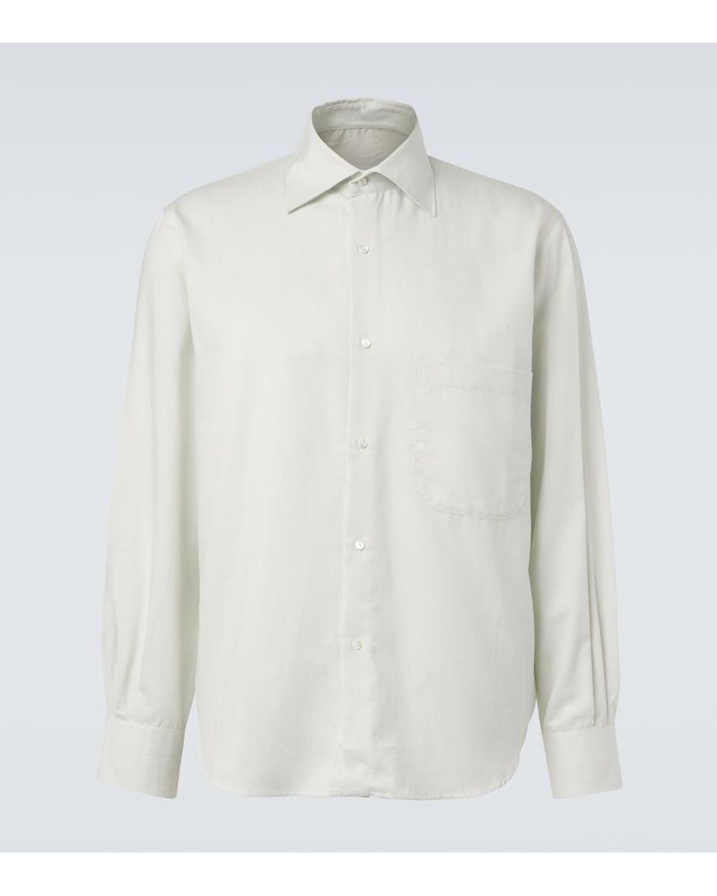 STÒFFA White Cotton And Silk Shirt for men