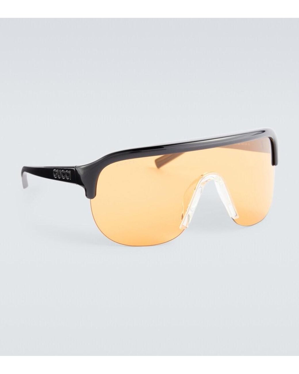 Gucci Natural Fashion Show Flat-Top Sunglasses for men