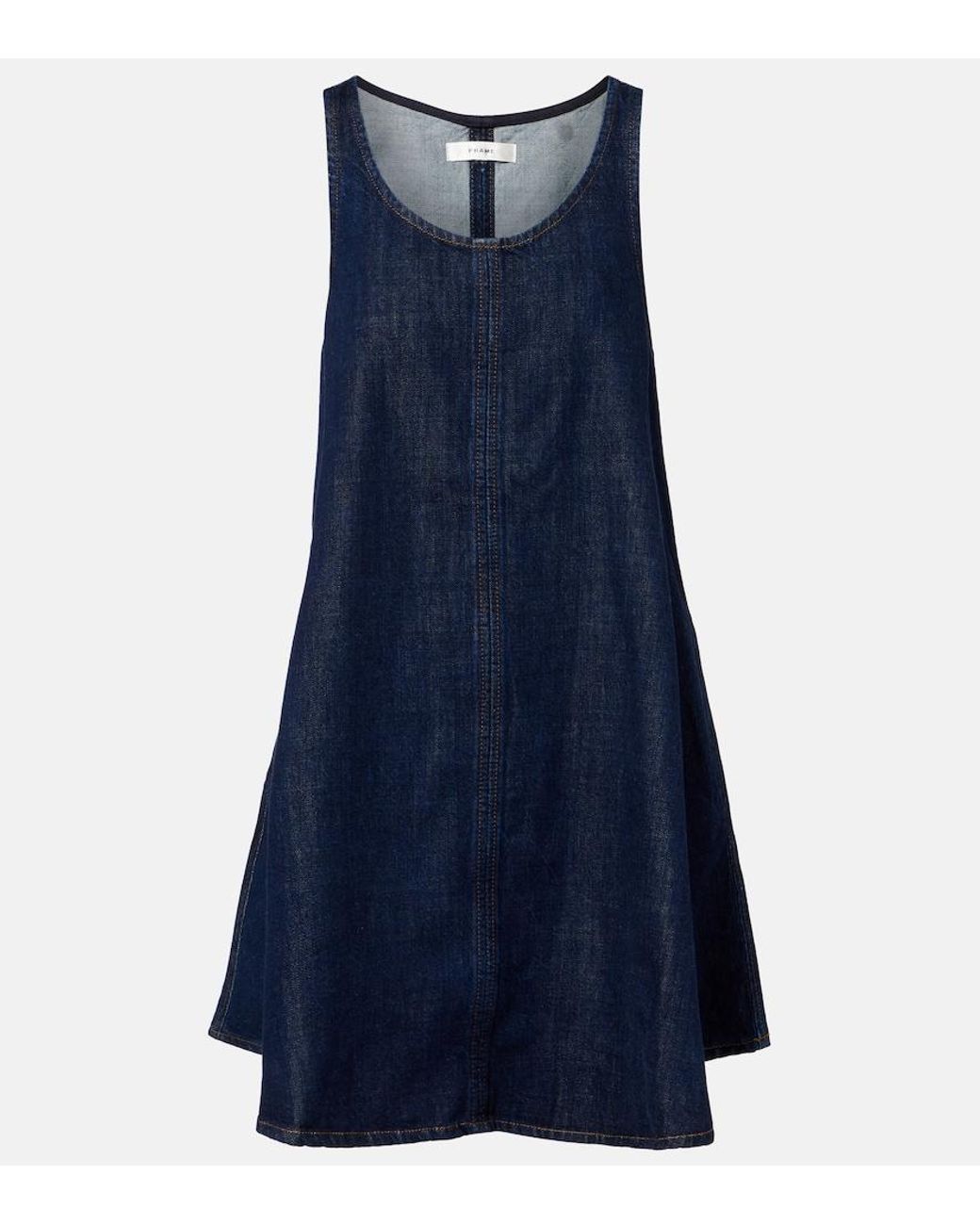 FRAME Blue Skipper Denim Minidress
