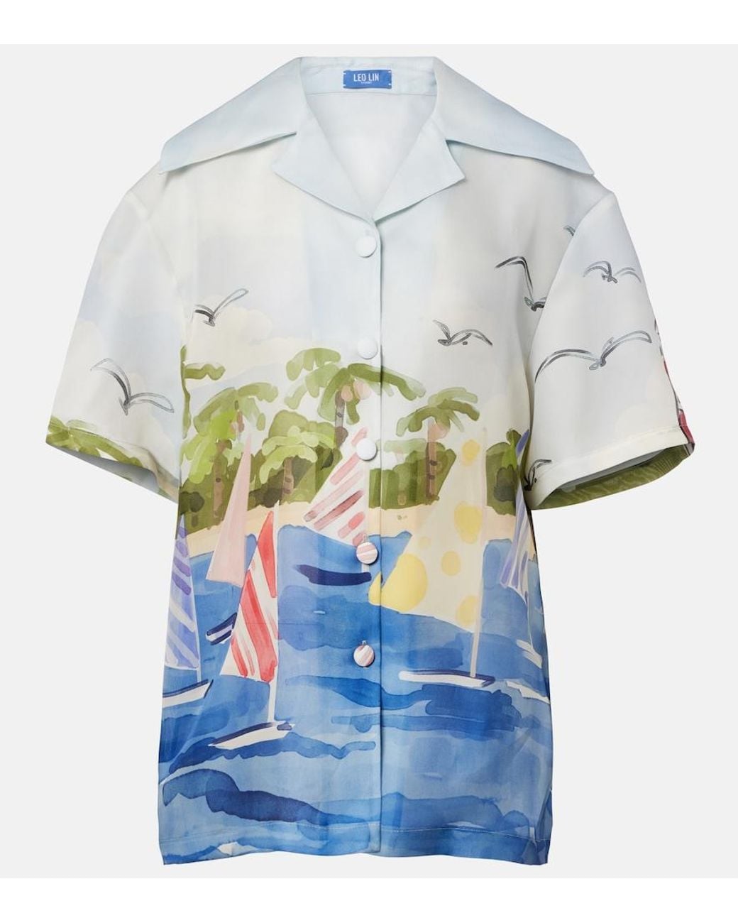 Camicia Casey di LEO LIN in Blue