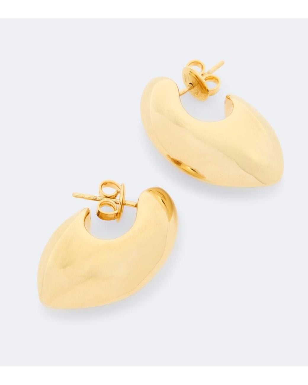 Bottega Veneta Metallic Claw Small-Plated Earrings