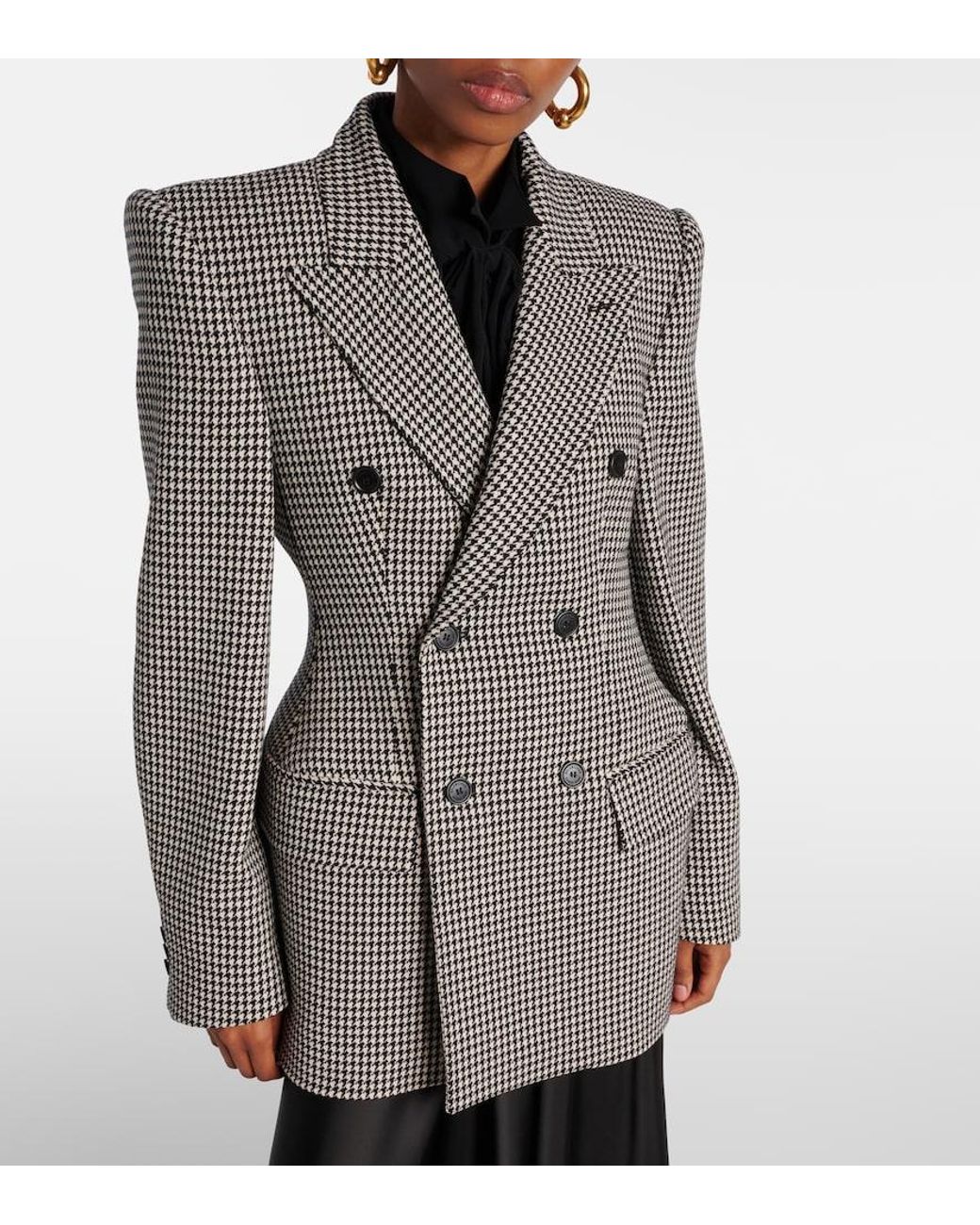 Balenciaga Gray 'Hourglass' Blazer