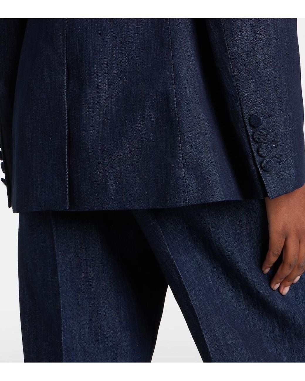 Gabriela Hearst Blue Grant Denim Blazer