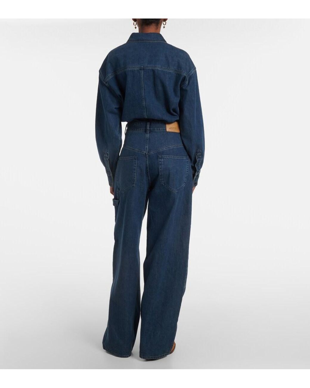 Isabel Marant Blue Ophra Straight Jeans
