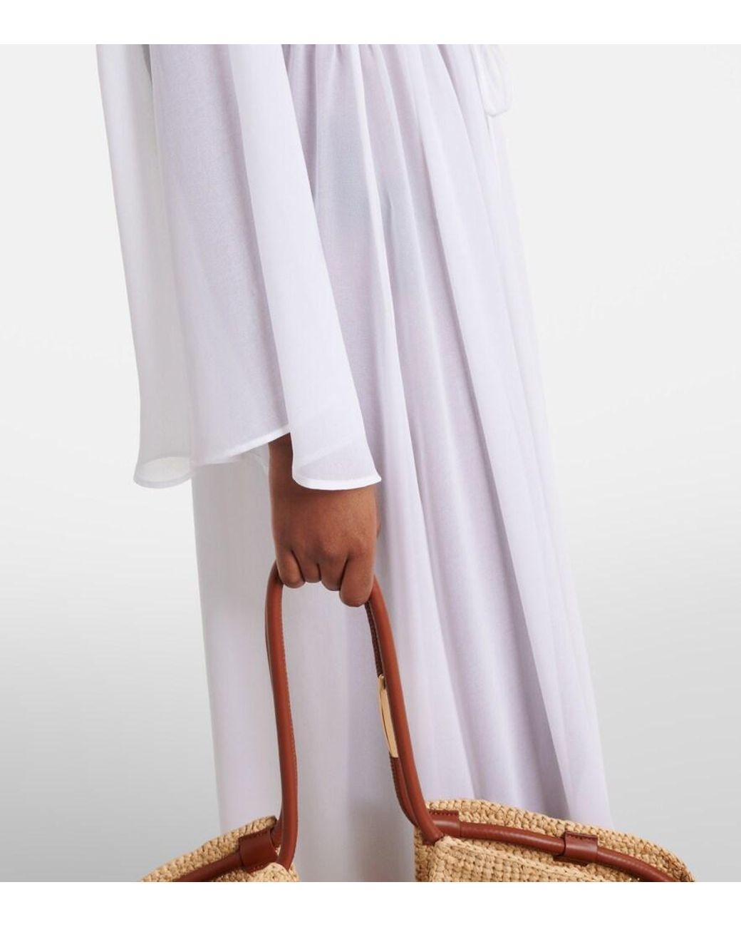 Alexandra Miro White Betty Sheer Kaftan