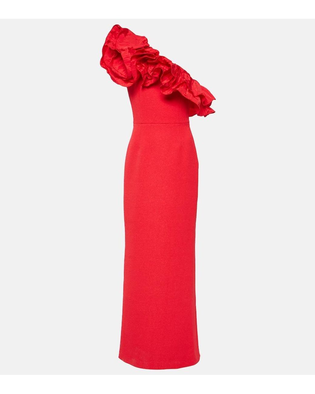REBECCA VALLANCE ワンピース Ella ruffled one-shoulder 975204 REBECCA VALLANCE Ella ruffled one-shoulder gown - Dresses