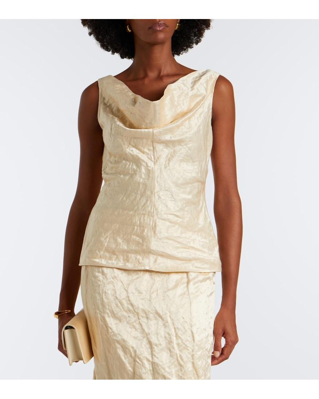 FFORME Natural Cotton-Blend Top