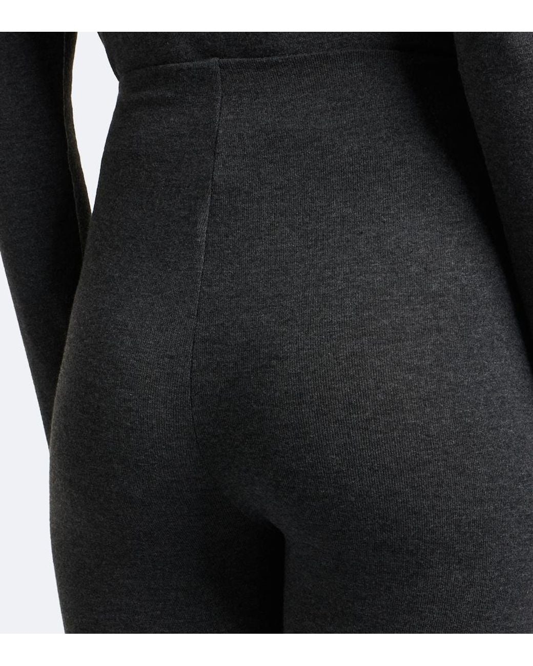 Leset Gray Lauren Jersey Straight Pants
