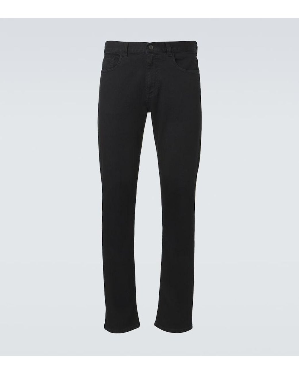 Canali Black Slim Jeans for men