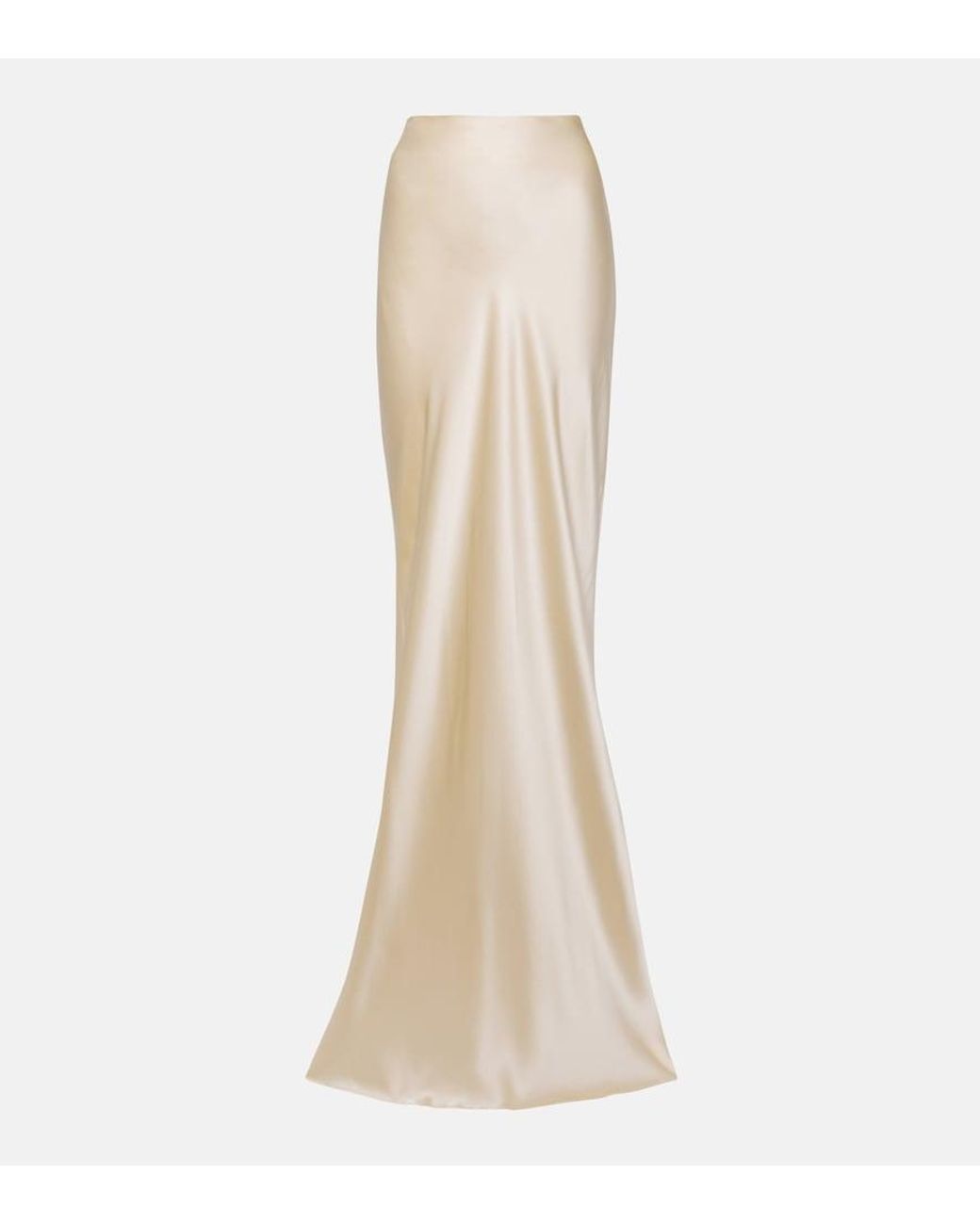 The Sei Natural Silk Satin Maxi Skirt