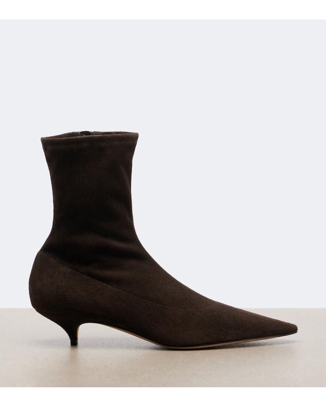 The Row Brown Liisa Suede Ankle Boots