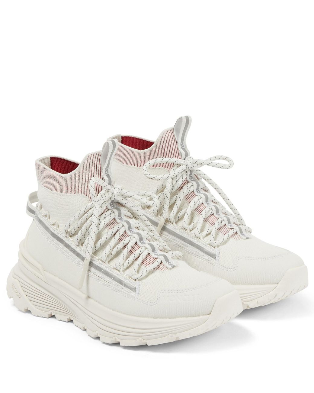 Moncler Monte Runner Sneakers in White | Lyst