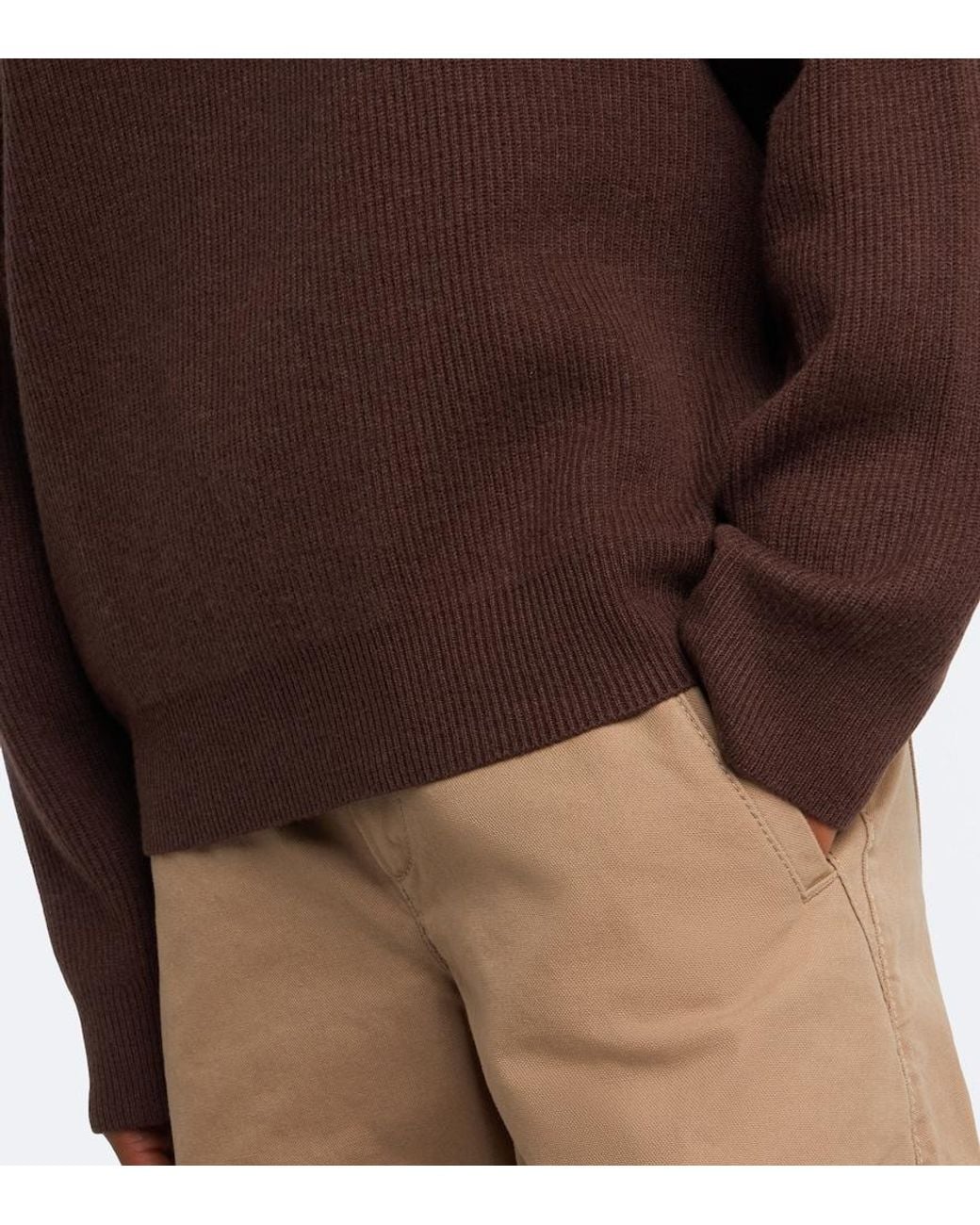 Brunello Cucinelli Brown Wool, Cashmere, And Silk Sweater