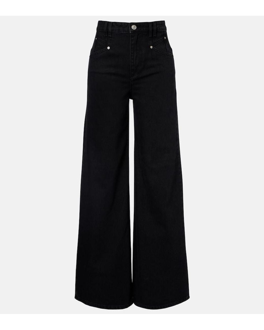 Isabel Marant Black Lemony Wide-Leg Jeans