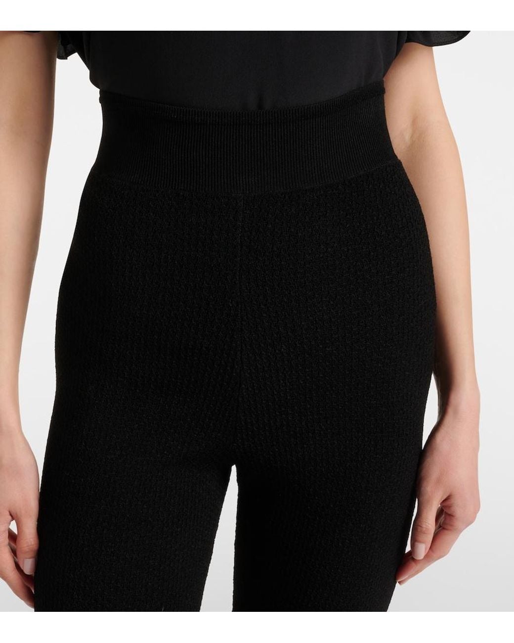 Chloé Black Knitted Capri Pants